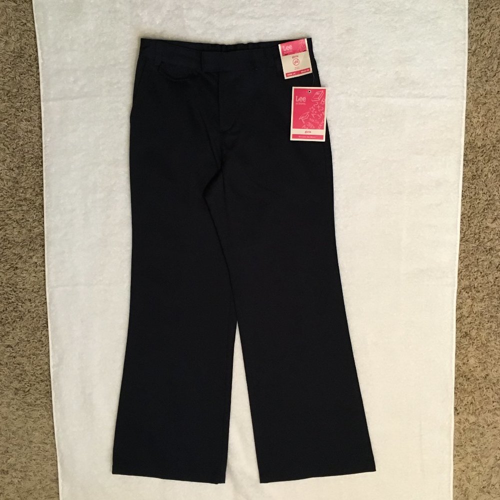 NWT Lee School Uniform Pants, Navy , Girls Size 10